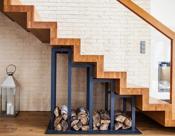 Design d'escalier en bois